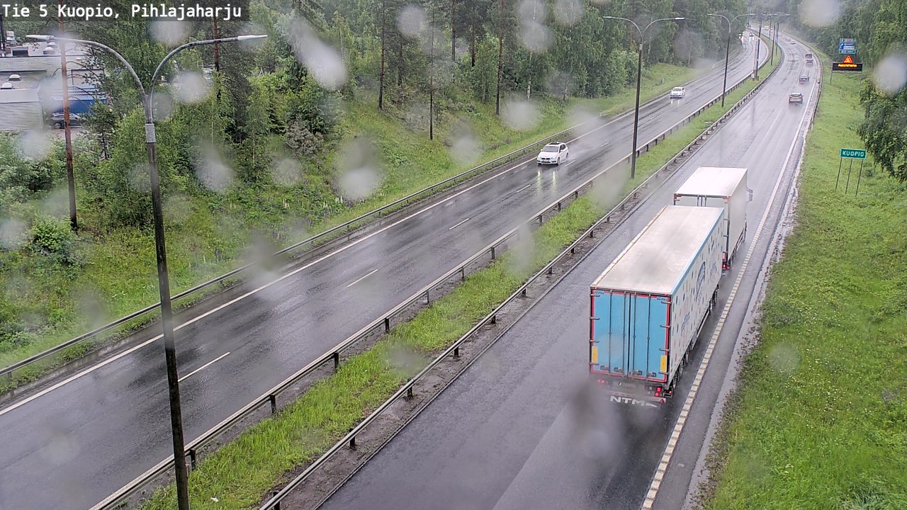 Weather Camera Image Väg 5 Kuopio, Pihlajaharju, Kuopio, Pohjois-Savo