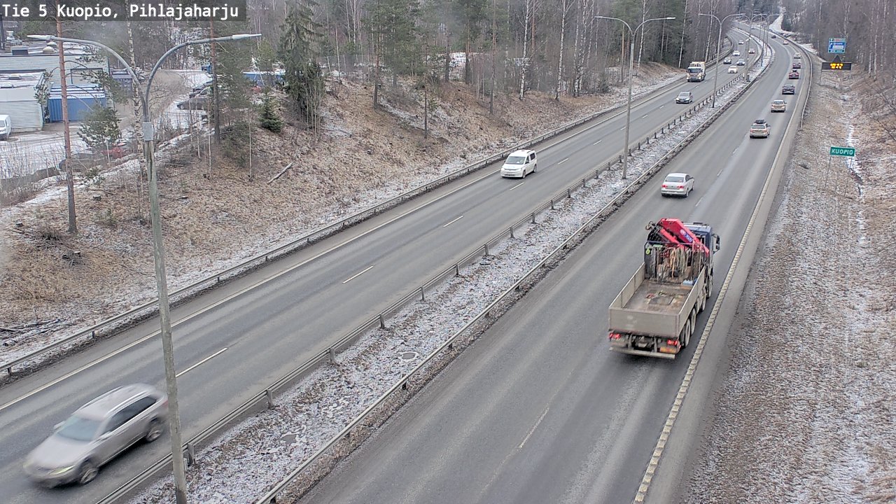 Kelikamerat Kuva Tie 5 Kuopio, Pihlajaharju, Kuopio, Pohjois-Savo