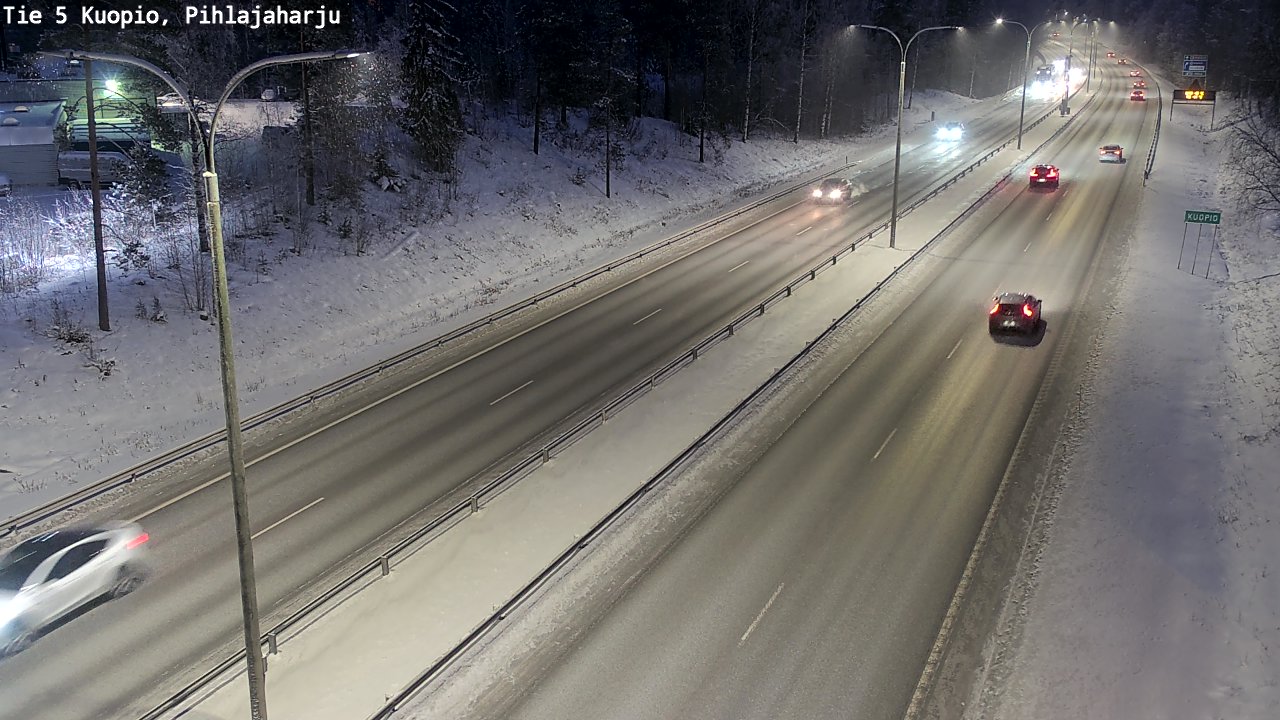Kelikamerat Kuva Tie 5 Kuopio, Pihlajaharju, Kuopio, Pohjois-Savo