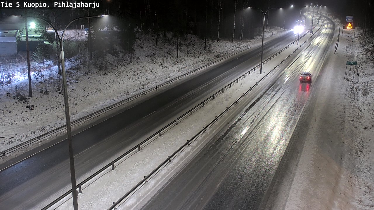 Weather Camera Image Road 5 Kuopio, Pihlajaharju, Kuopio, Pohjois-Savo