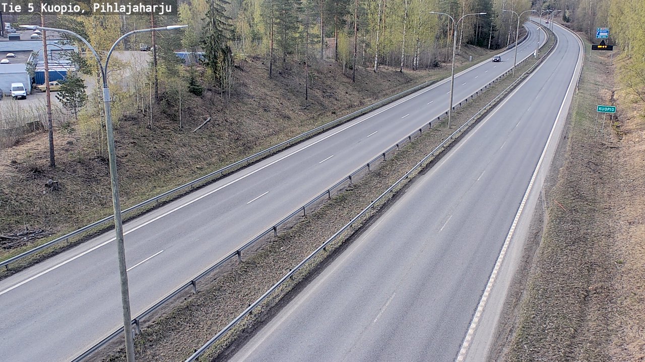 Kelikamerat Kuva Tie 5 Kuopio, Pihlajaharju, Kuopio, Pohjois-Savo