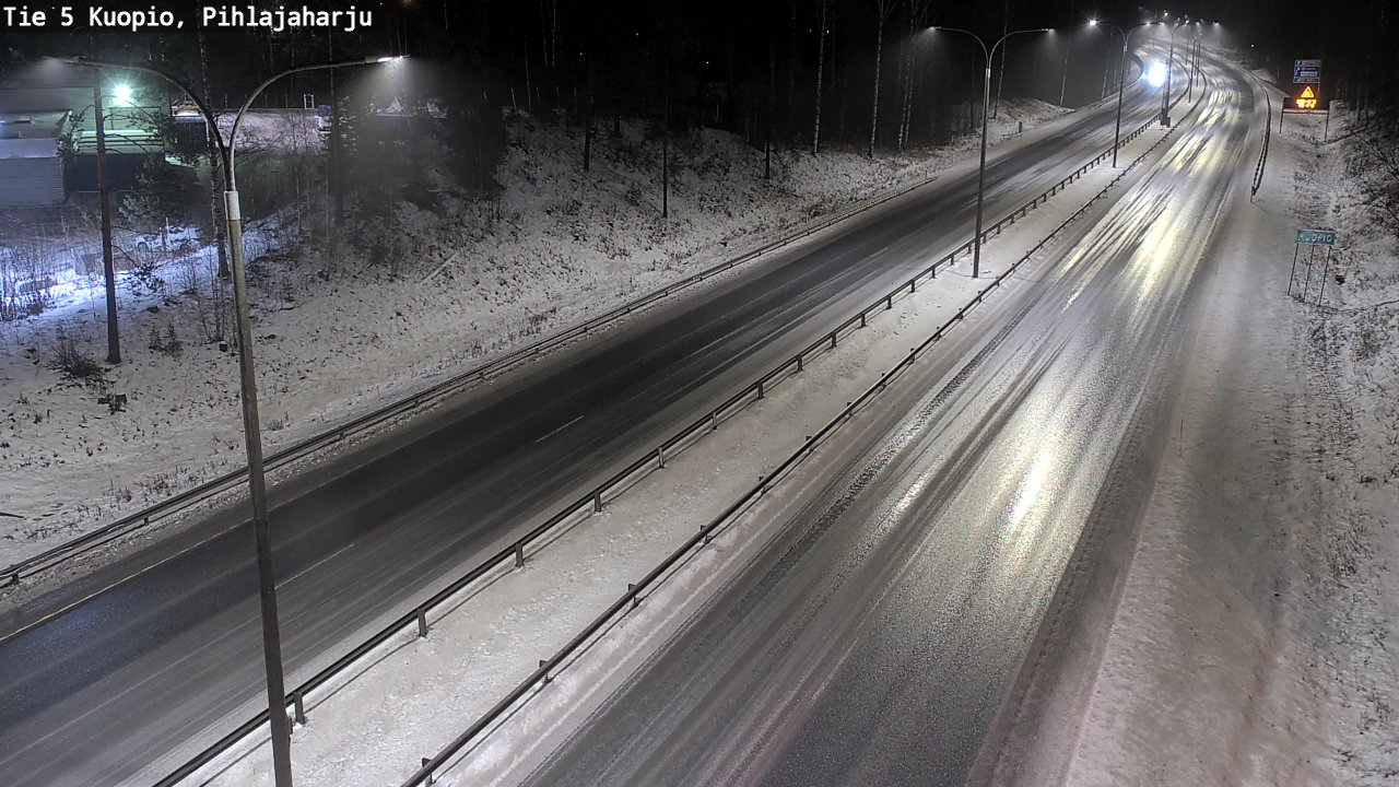Weather Camera Image Road 5 Kuopio, Pihlajaharju, Kuopio, Pohjois-Savo