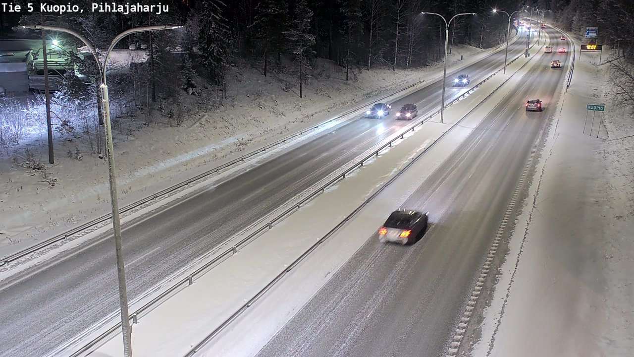 Kelikamerat Kuva Tie 5 Kuopio, Pihlajaharju, Kuopio, Pohjois-Savo