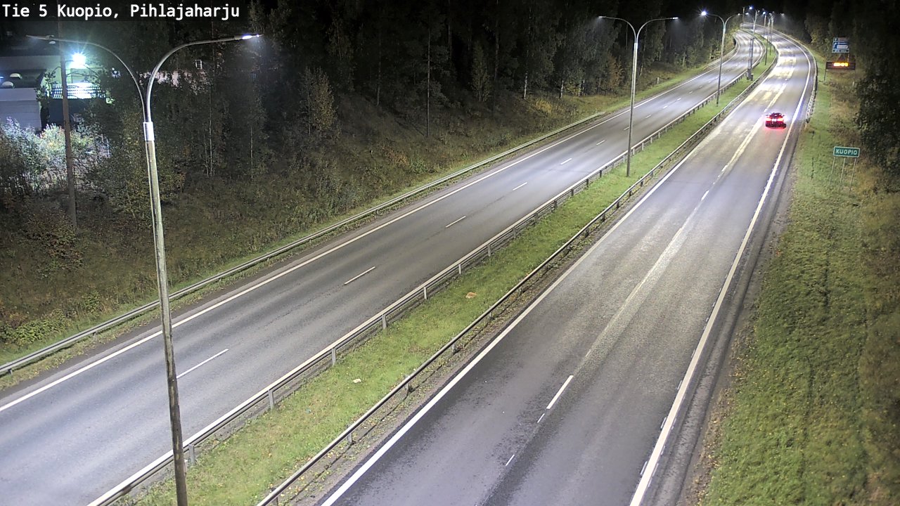 Weather Camera Image Road 5 Kuopio, Pihlajaharju, Kuopio, Pohjois-Savo