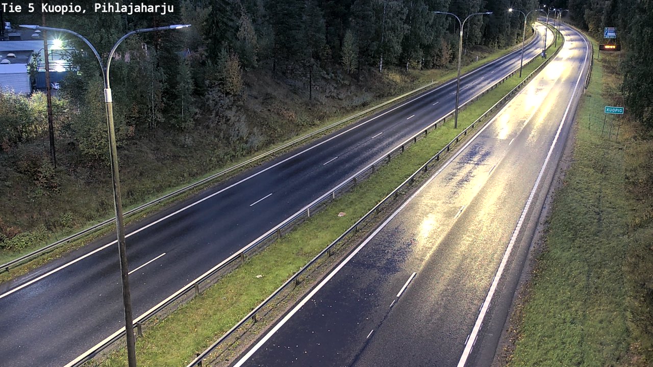 Weather Camera Image Road 5 Kuopio, Pihlajaharju, Kuopio, Pohjois-Savo