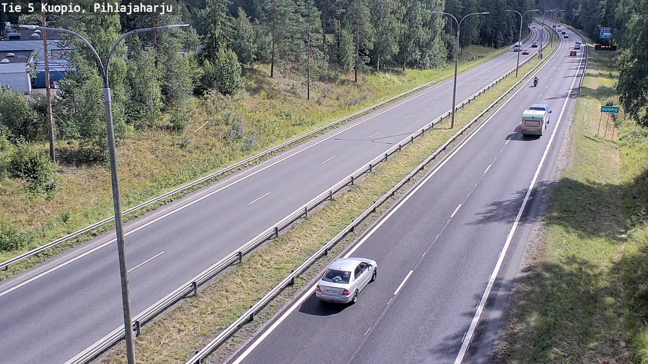 Kelikamerat Kuva Tie 5 Kuopio, Pihlajaharju, Kuopio, Pohjois-Savo