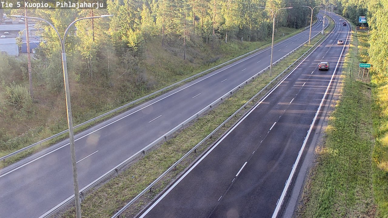 Weather Camera Image Väg 5 Kuopio, Pihlajaharju, Kuopio, Pohjois-Savo