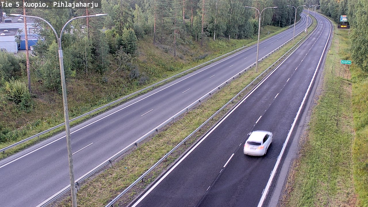 Kelikamerat Kuva Tie 5 Kuopio, Pihlajaharju, Kuopio, Pohjois-Savo