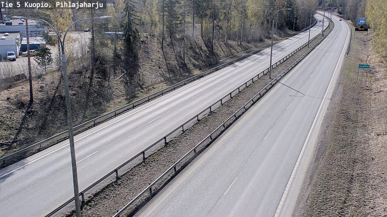 Weather Camera Image Road 5 Kuopio, Pihlajaharju, Kuopio, Pohjois-Savo