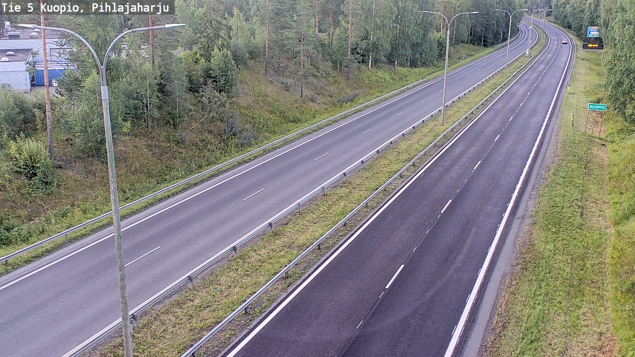 Weather Camera Image Väg 5 Kuopio, Pihlajaharju, Kuopio, Pohjois-Savo