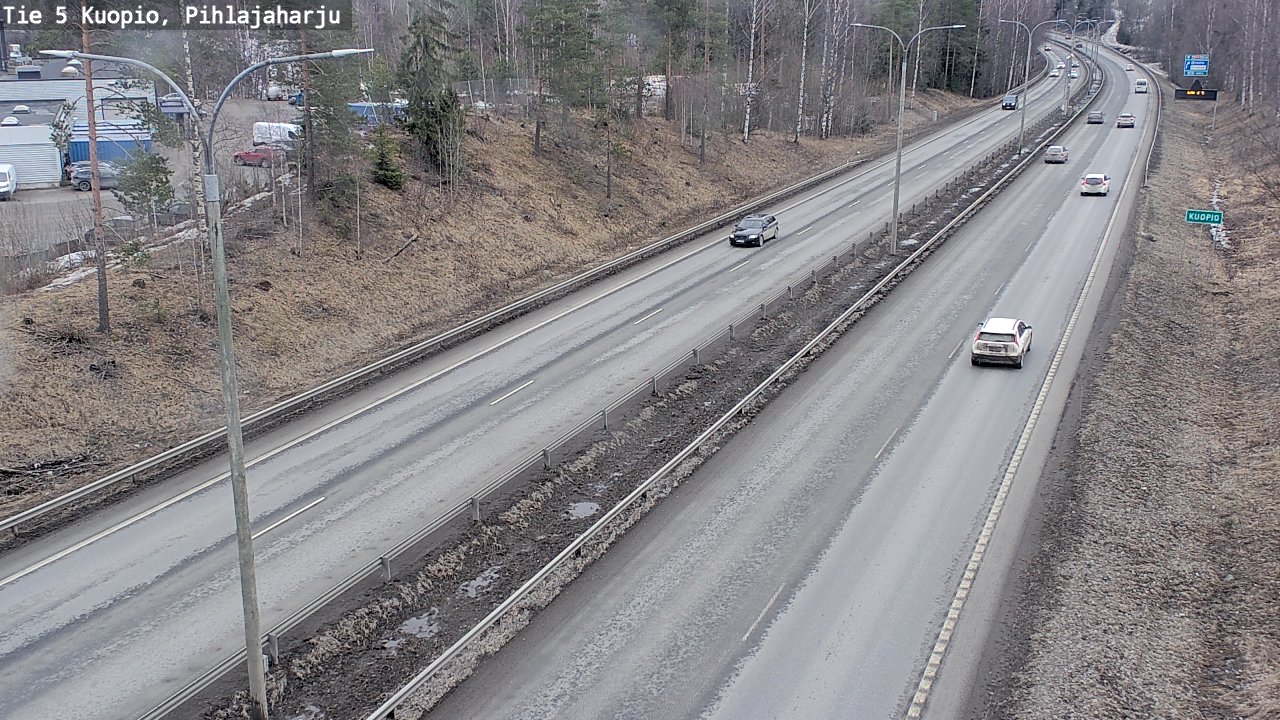 Weather Camera Image Road 5 Kuopio, Pihlajaharju, Kuopio, Pohjois-Savo