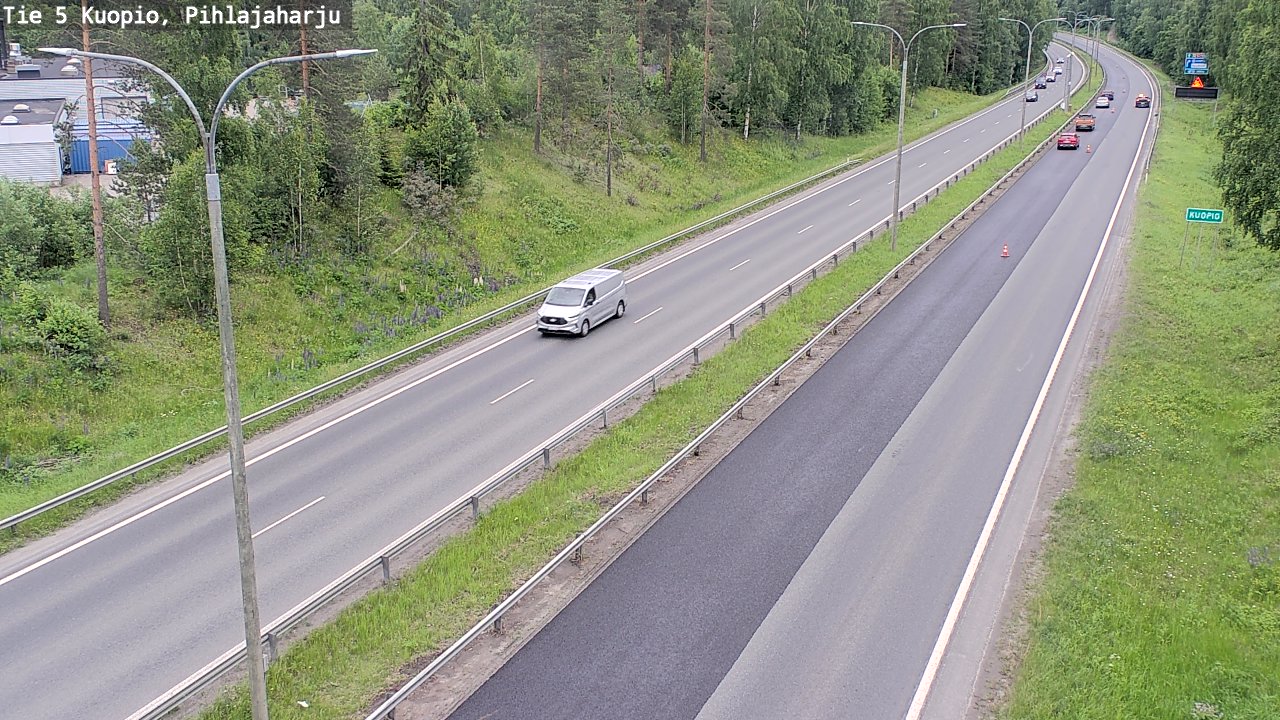 Kelikamerat Kuva Tie 5 Kuopio, Pihlajaharju, Kuopio, Pohjois-Savo