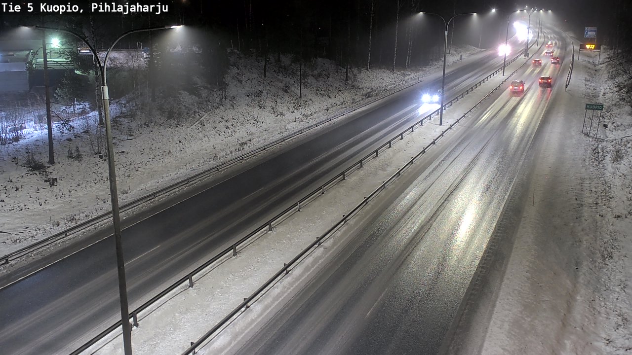 Weather Camera Image Road 5 Kuopio, Pihlajaharju, Kuopio, Pohjois-Savo