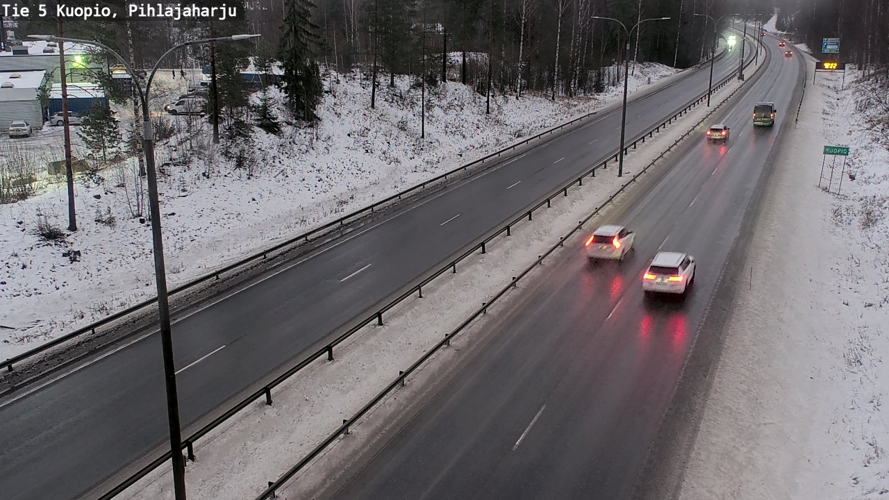 Weather Camera Image Road 5 Kuopio, Pihlajaharju, Kuopio, Pohjois-Savo