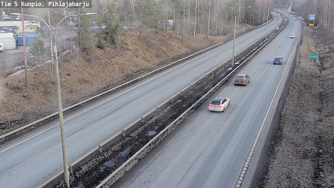 Kelikamerat Kuva Tie 5 Kuopio, Pihlajaharju, Kuopio, Pohjois-Savo