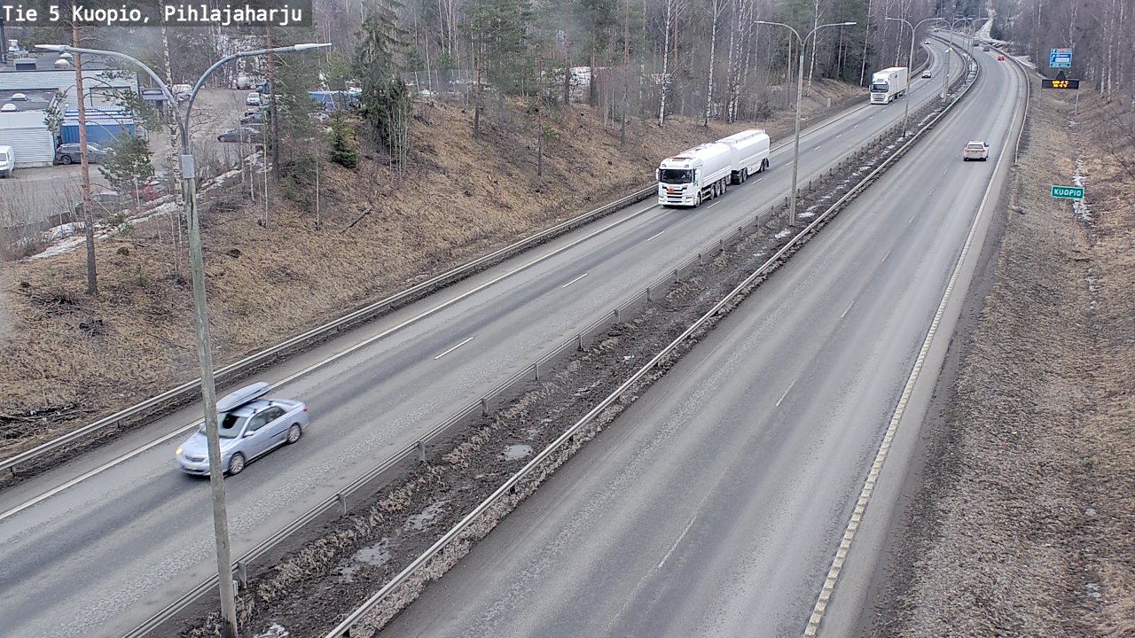 Weather Camera Image Road 5 Kuopio, Pihlajaharju, Kuopio, Pohjois-Savo
