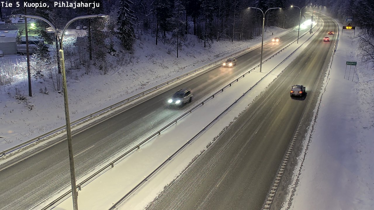 Kelikamerat Kuva Tie 5 Kuopio, Pihlajaharju, Kuopio, Pohjois-Savo