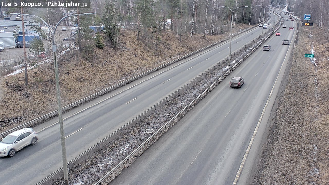 Kelikamerat Kuva Tie 5 Kuopio, Pihlajaharju, Kuopio, Pohjois-Savo