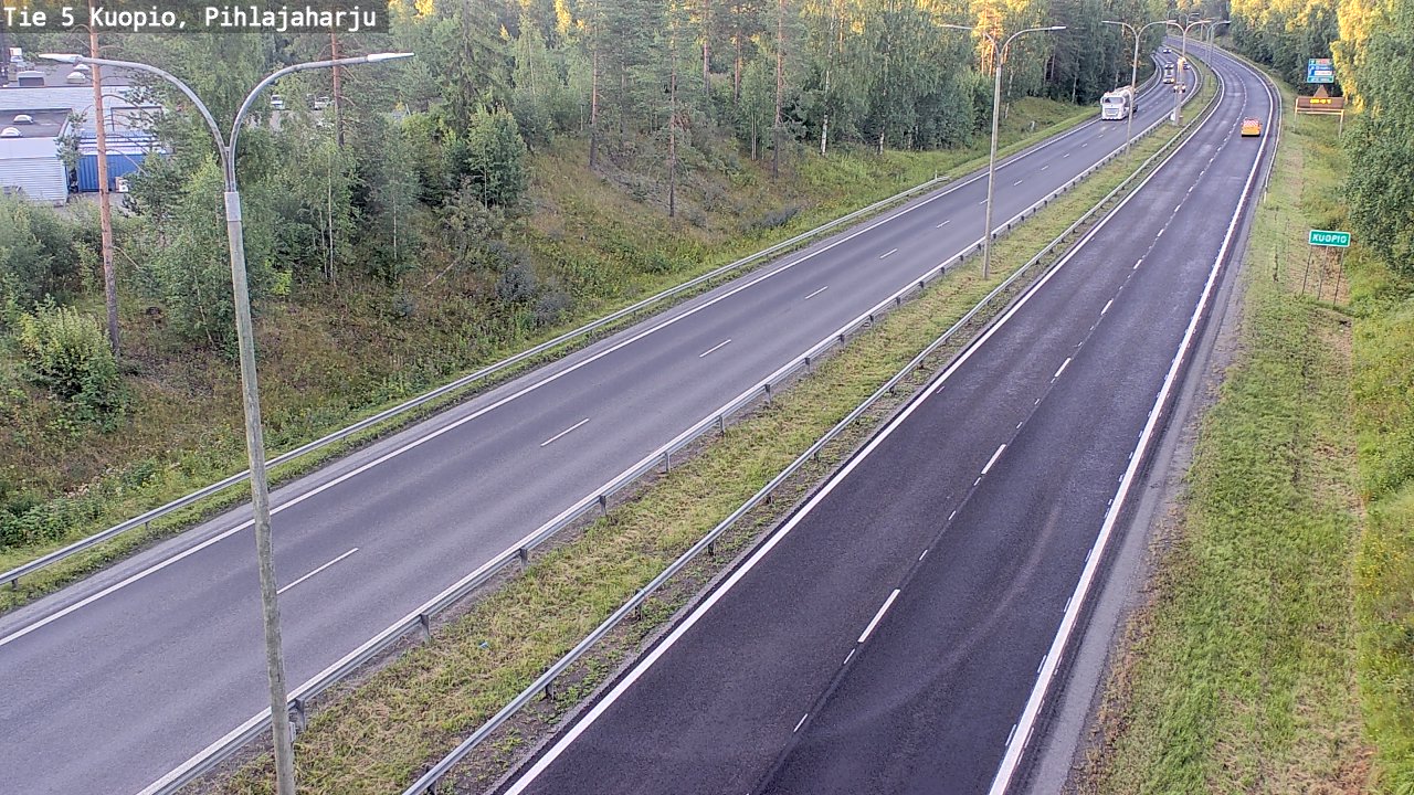 Weather Camera Image Väg 5 Kuopio, Pihlajaharju, Kuopio, Pohjois-Savo