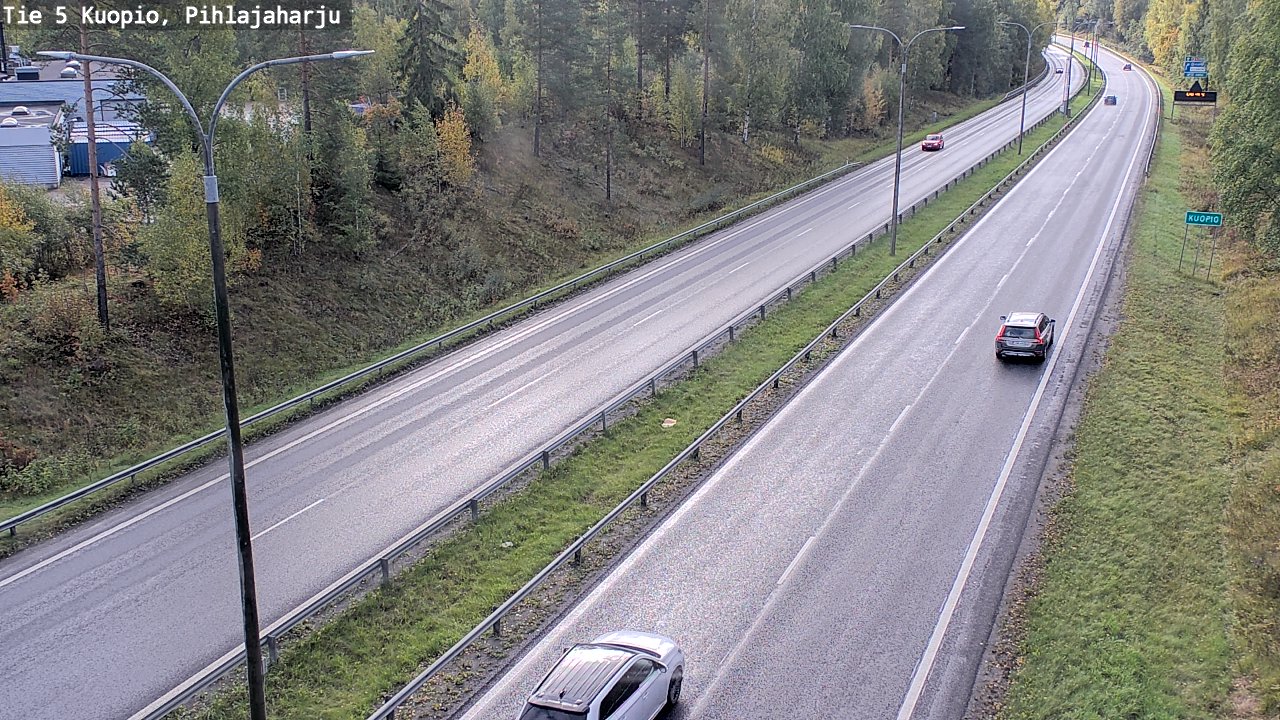 Kelikamerat Kuva Tie 5 Kuopio, Pihlajaharju, Kuopio, Pohjois-Savo