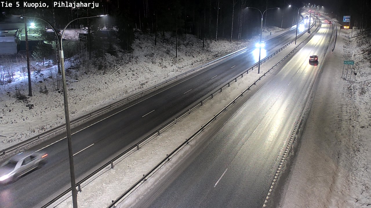 Weather Camera Image Road 5 Kuopio, Pihlajaharju, Kuopio, Pohjois-Savo