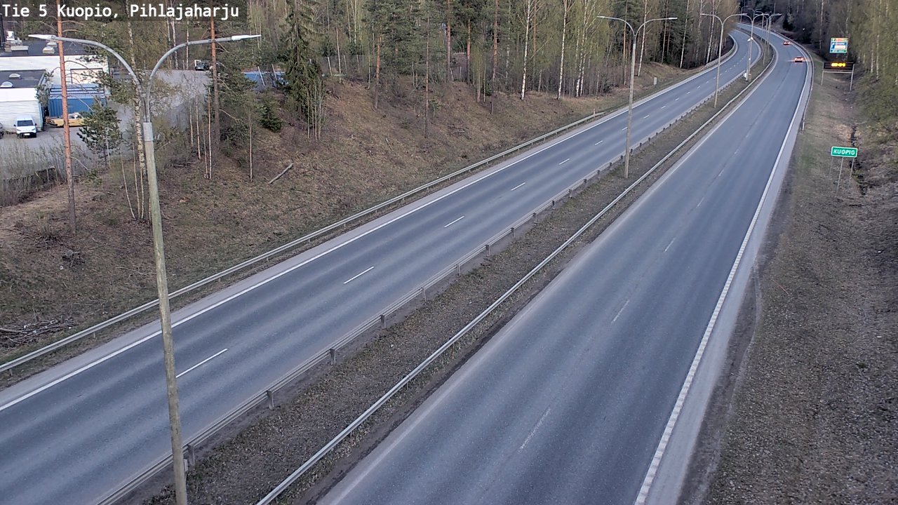Weather Camera Image Road 5 Kuopio, Pihlajaharju, Kuopio, Pohjois-Savo