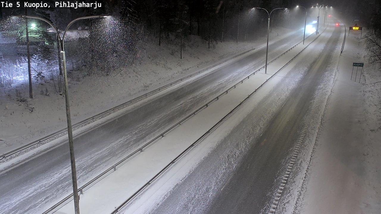 Kelikamerat Kuva Tie 5 Kuopio, Pihlajaharju, Kuopio, Pohjois-Savo