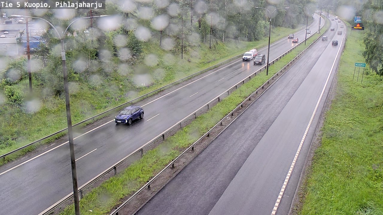 Weather Camera Image Väg 5 Kuopio, Pihlajaharju, Kuopio, Pohjois-Savo