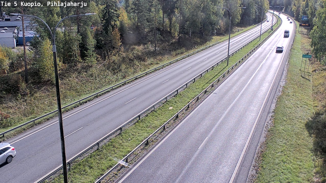Kelikamerat Kuva Tie 5 Kuopio, Pihlajaharju, Kuopio, Pohjois-Savo