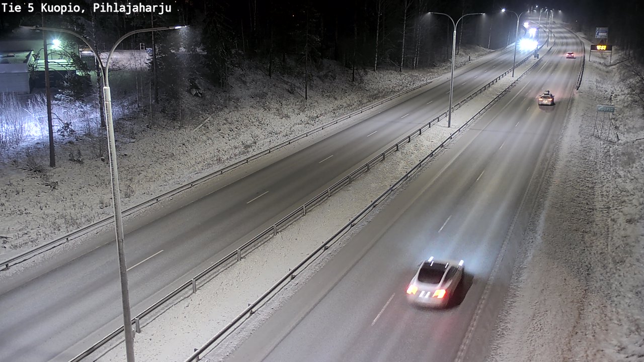 Kelikamerat Kuva Tie 5 Kuopio, Pihlajaharju, Kuopio, Pohjois-Savo
