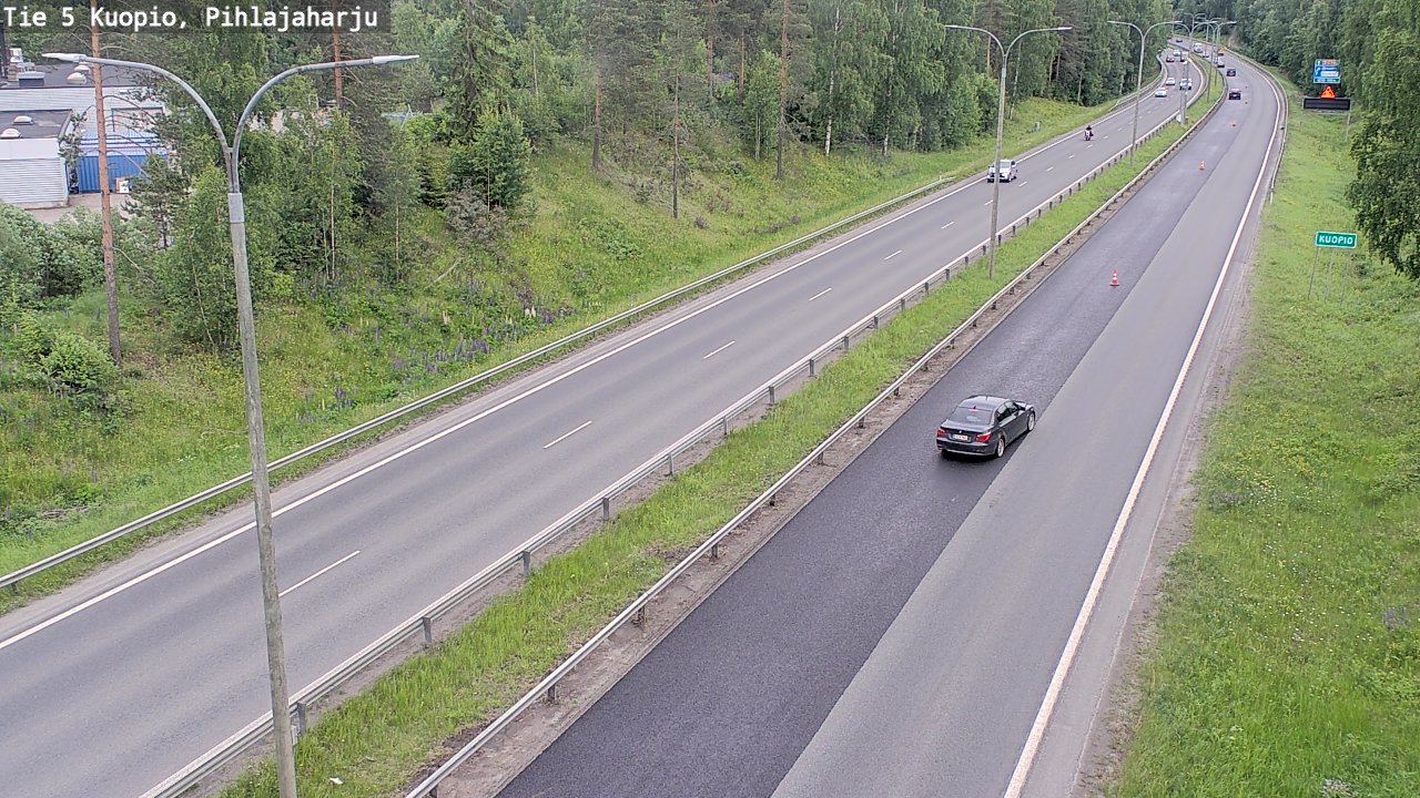 Kelikamerat Kuva Tie 5 Kuopio, Pihlajaharju, Kuopio, Pohjois-Savo