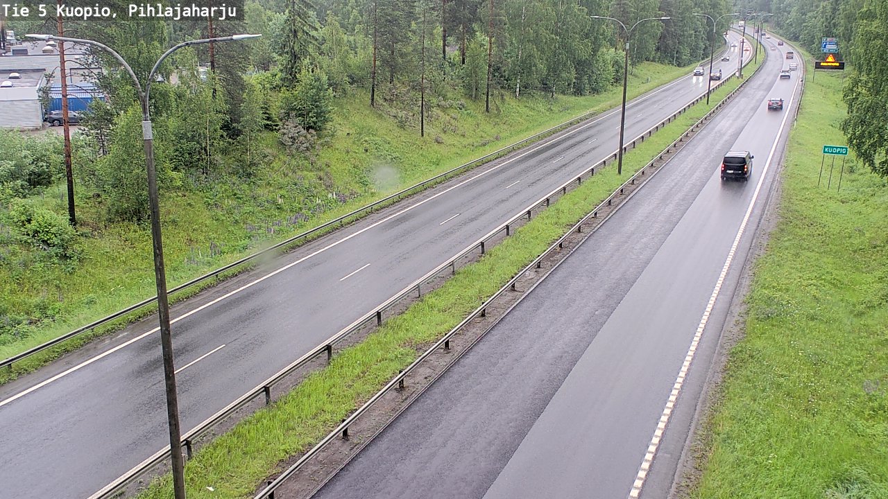 Weather Camera Image Väg 5 Kuopio, Pihlajaharju, Kuopio, Pohjois-Savo