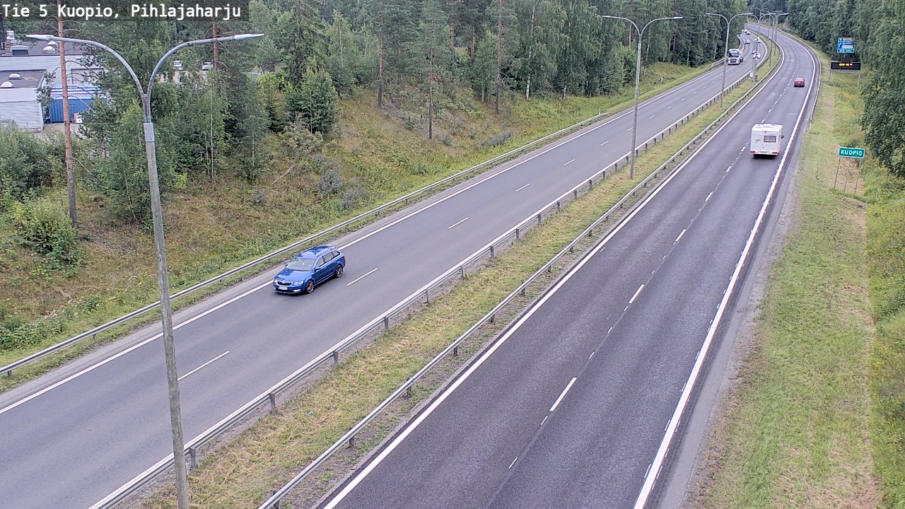 Weather Camera Image Road 5 Kuopio, Pihlajaharju, Kuopio, Pohjois-Savo