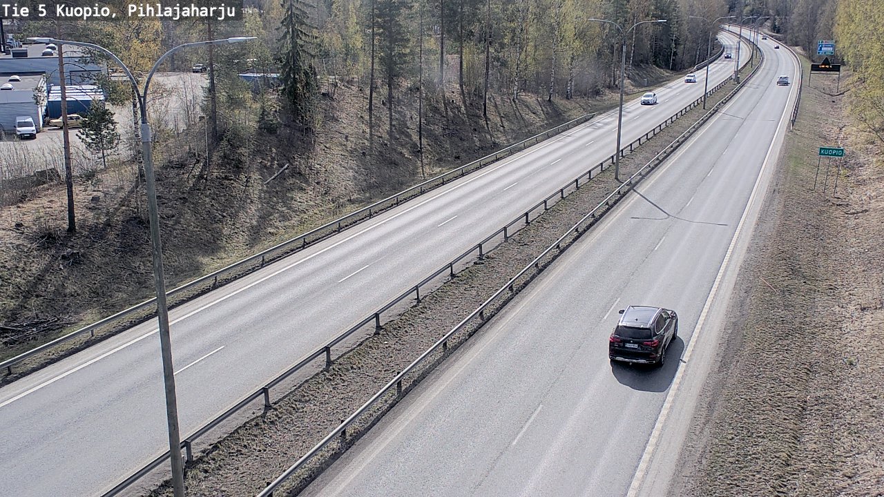 Weather Camera Image Road 5 Kuopio, Pihlajaharju, Kuopio, Pohjois-Savo
