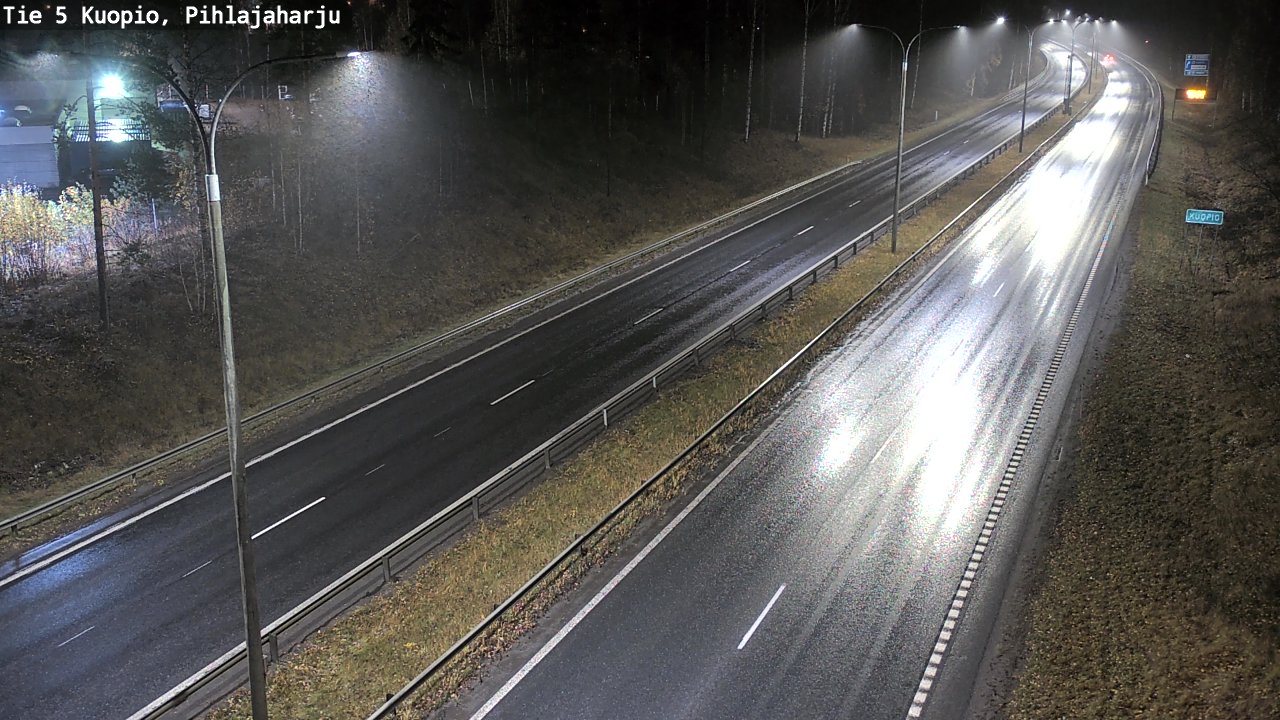 Weather Camera Image Road 5 Kuopio, Pihlajaharju, Kuopio, Pohjois-Savo