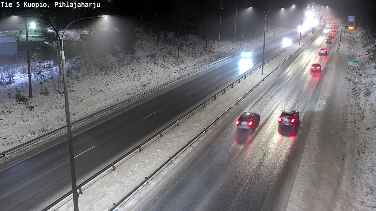 Weather Camera Image Road 5 Kuopio, Pihlajaharju, Kuopio, Pohjois-Savo