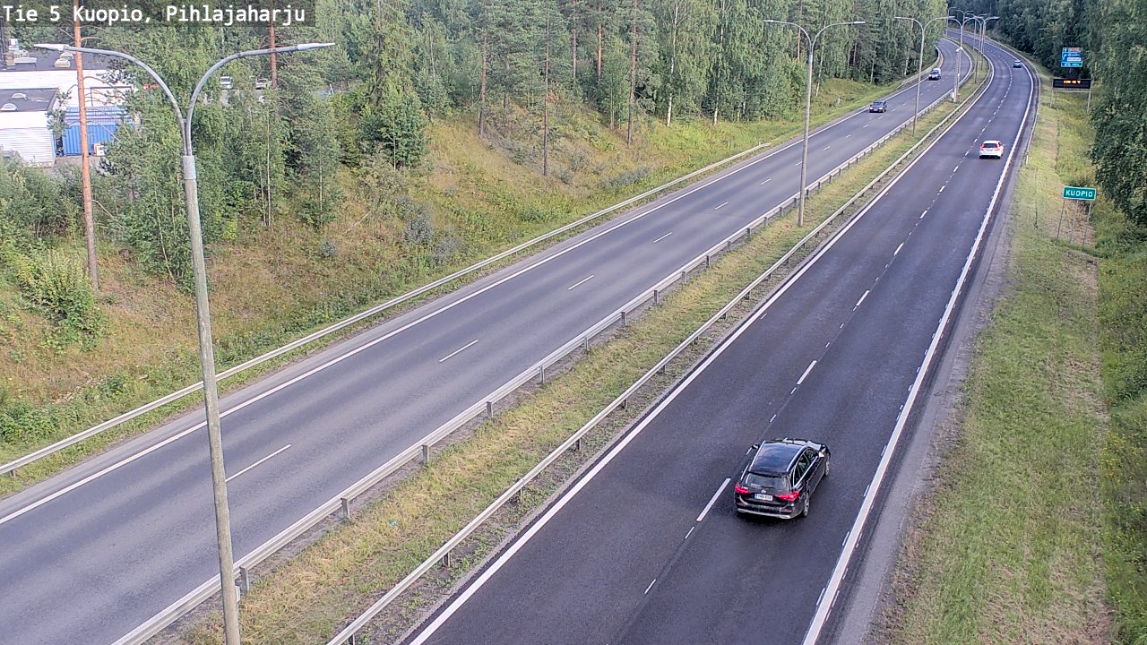 Kelikamerat Kuva Tie 5 Kuopio, Pihlajaharju, Kuopio, Pohjois-Savo