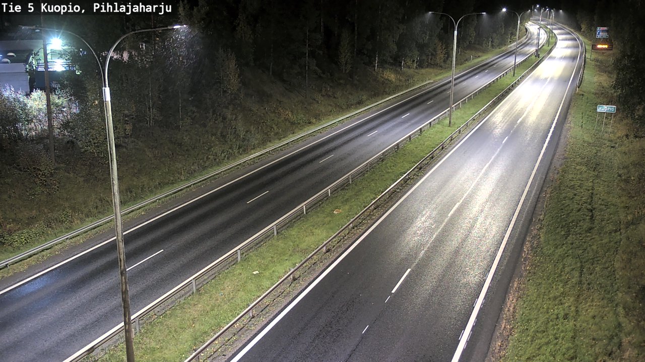 Weather Camera Image Road 5 Kuopio, Pihlajaharju, Kuopio, Pohjois-Savo
