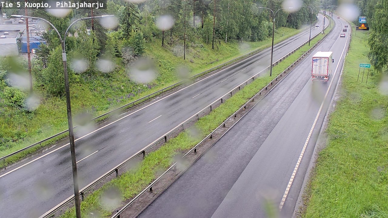 Weather Camera Image Väg 5 Kuopio, Pihlajaharju, Kuopio, Pohjois-Savo