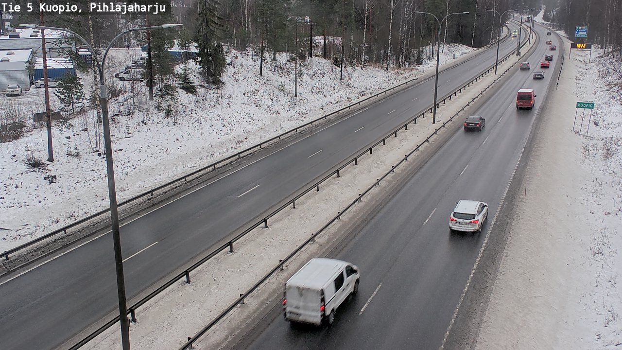 Weather Camera Image Road 5 Kuopio, Pihlajaharju, Kuopio, Pohjois-Savo