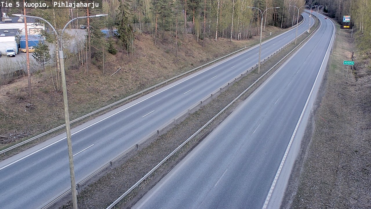 Weather Camera Image Road 5 Kuopio, Pihlajaharju, Kuopio, Pohjois-Savo