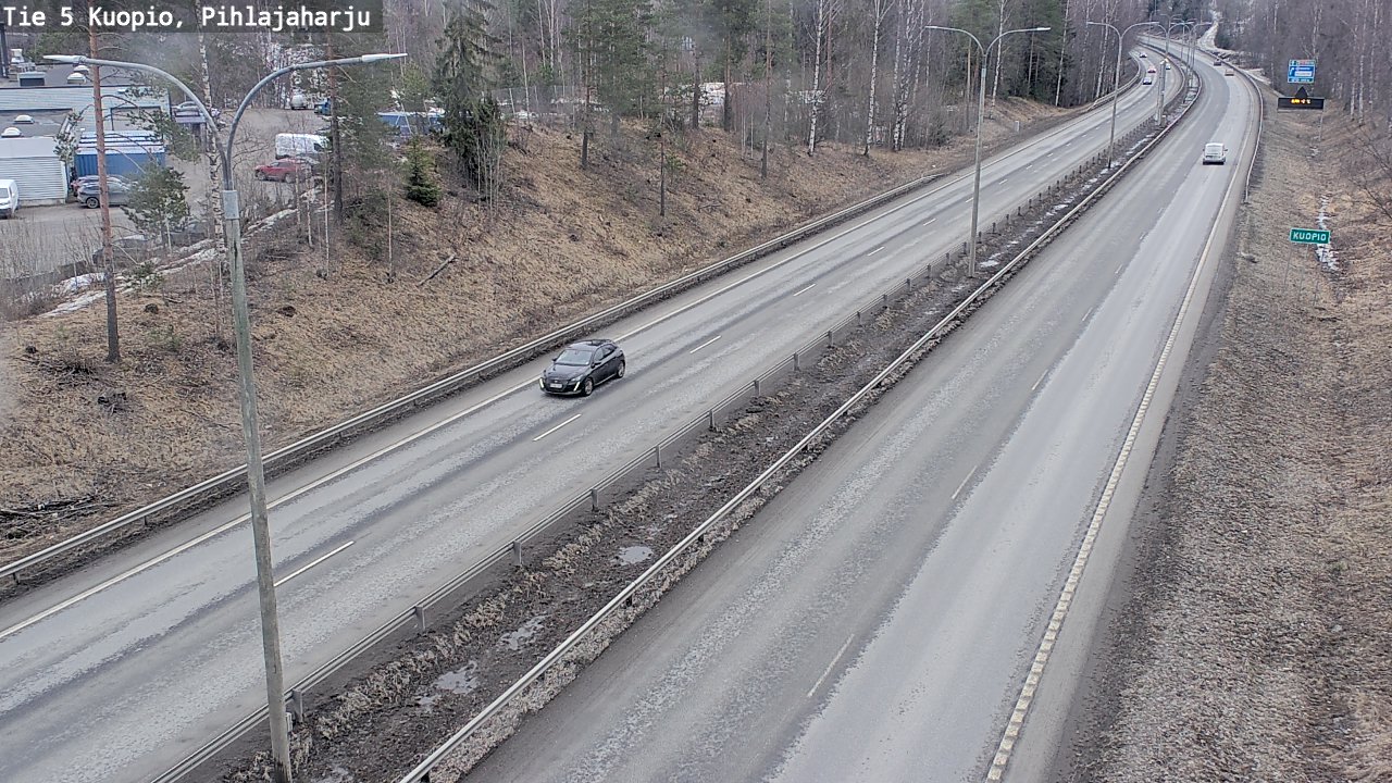 Weather Camera Image Road 5 Kuopio, Pihlajaharju, Kuopio, Pohjois-Savo