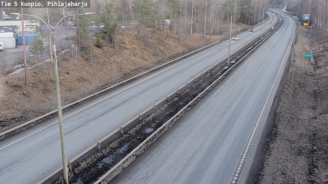 Kelikamerat Kuva Tie 5 Kuopio, Pihlajaharju, Kuopio, Pohjois-Savo