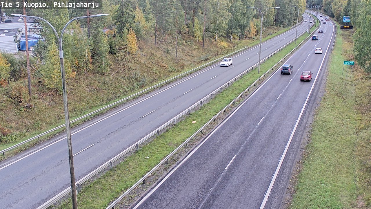 Weather Camera Image Road 5 Kuopio, Pihlajaharju, Kuopio, Pohjois-Savo