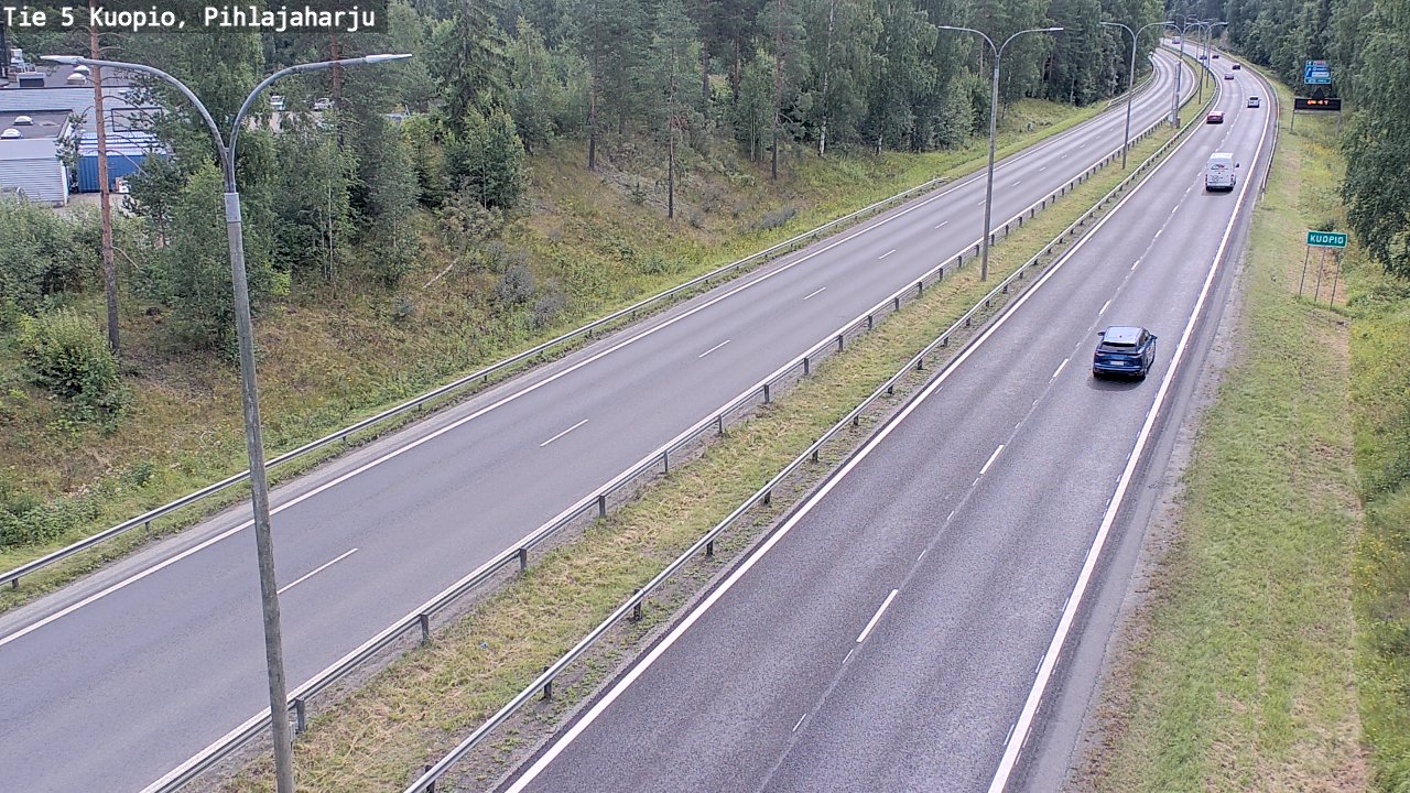 Weather Camera Image Väg 5 Kuopio, Pihlajaharju, Kuopio, Pohjois-Savo