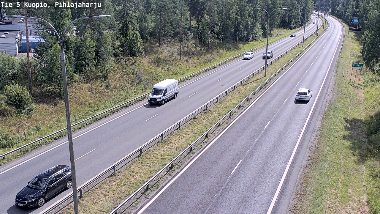 Kelikamerat Kuva Tie 5 Kuopio, Pihlajaharju, Kuopio, Pohjois-Savo