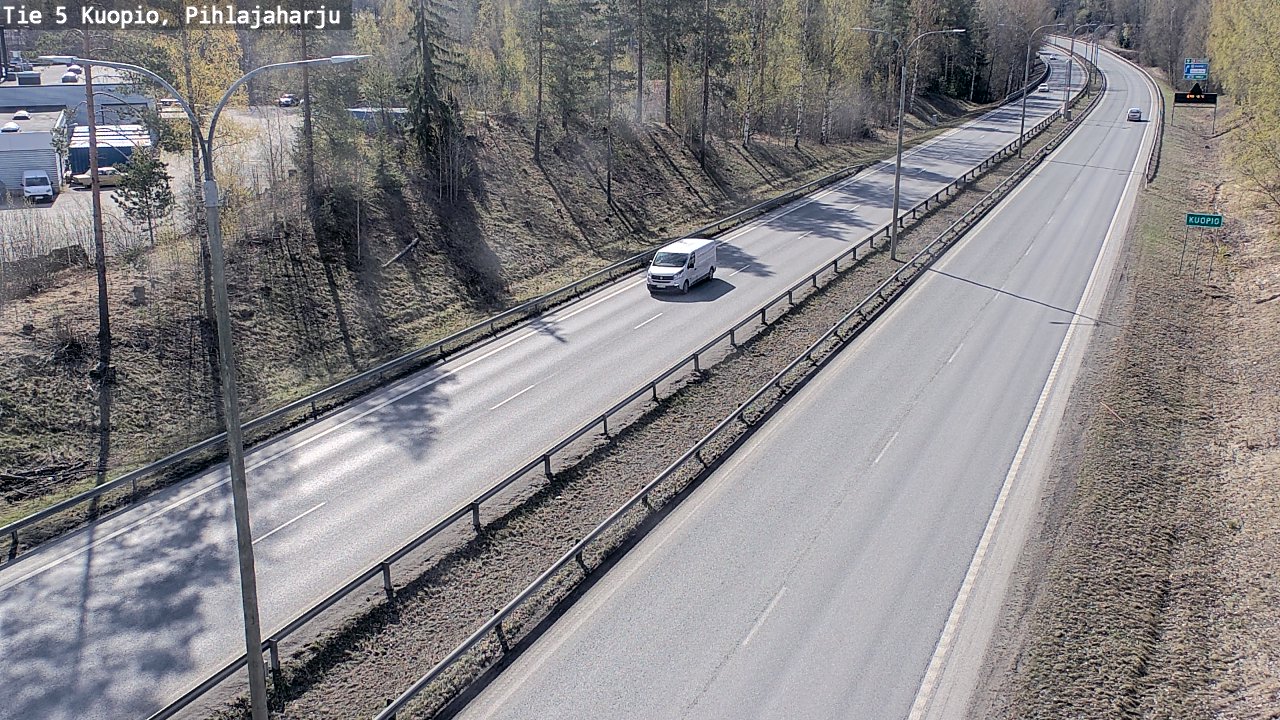 Weather Camera Image Road 5 Kuopio, Pihlajaharju, Kuopio, Pohjois-Savo