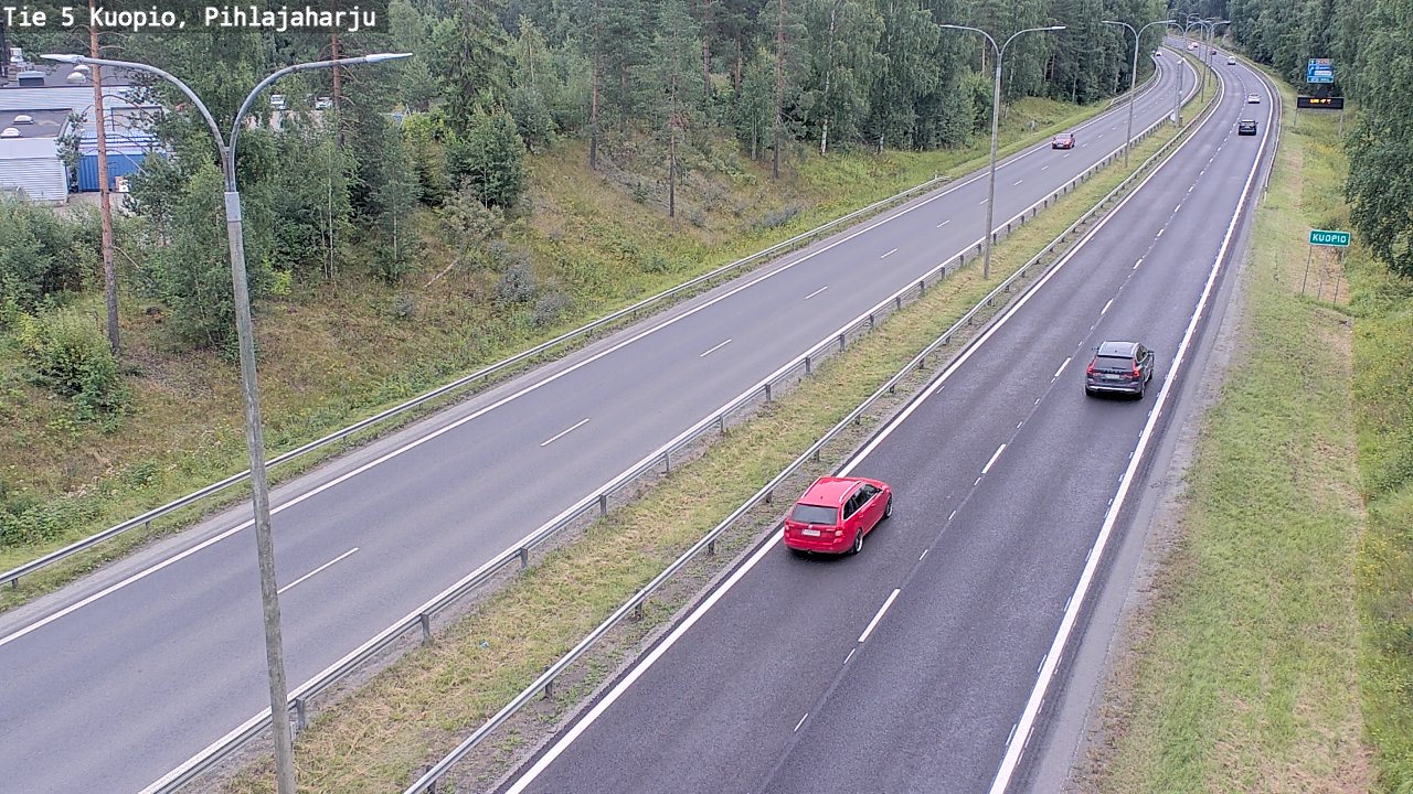 Weather Camera Image Road 5 Kuopio, Pihlajaharju, Kuopio, Pohjois-Savo