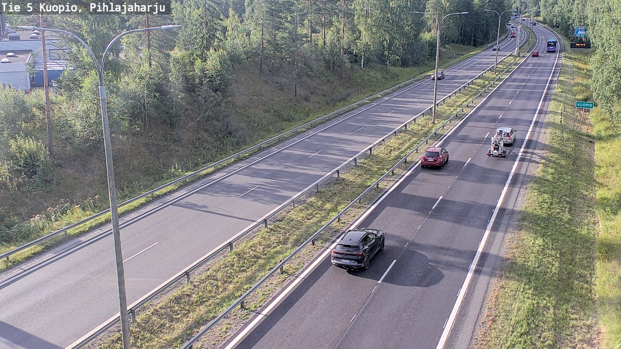 Weather Camera Image Väg 5 Kuopio, Pihlajaharju, Kuopio, Pohjois-Savo