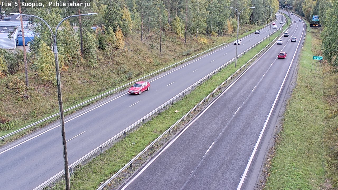 Weather Camera Image Väg 5 Kuopio, Pihlajaharju, Kuopio, Pohjois-Savo